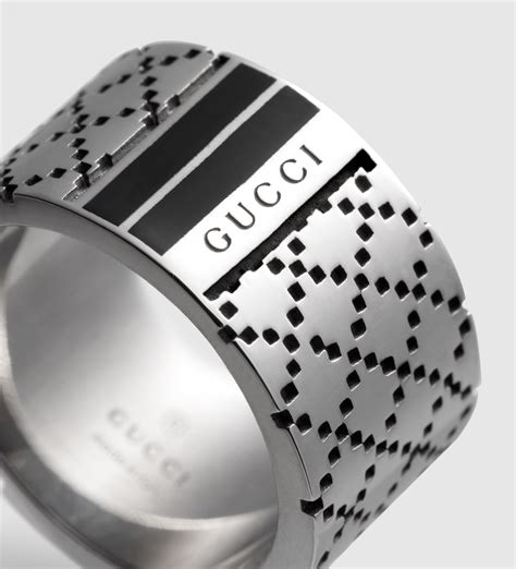 mens gucci gold ring|gucci silver ring for men.